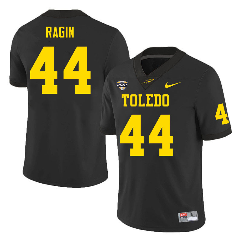 Toledo Rockets #44 D'Andre Ragin College Football Jerseys Stitched Sale-Black